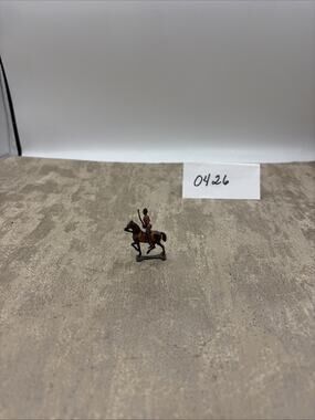Vintage Barclay Manoil Cast Metal Toy Soldier On Horseback